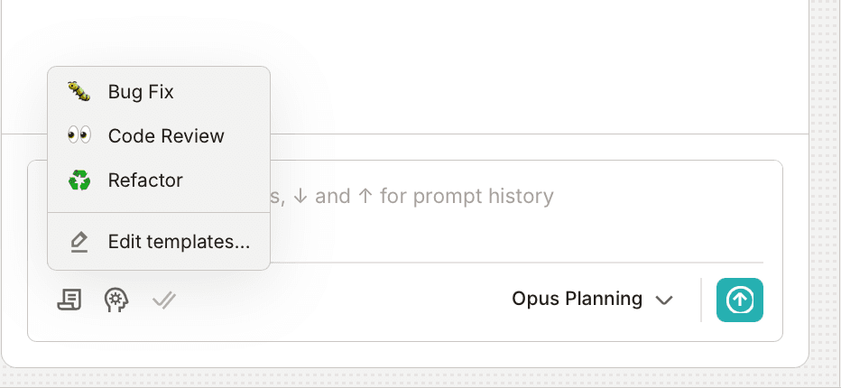 Prompt templates